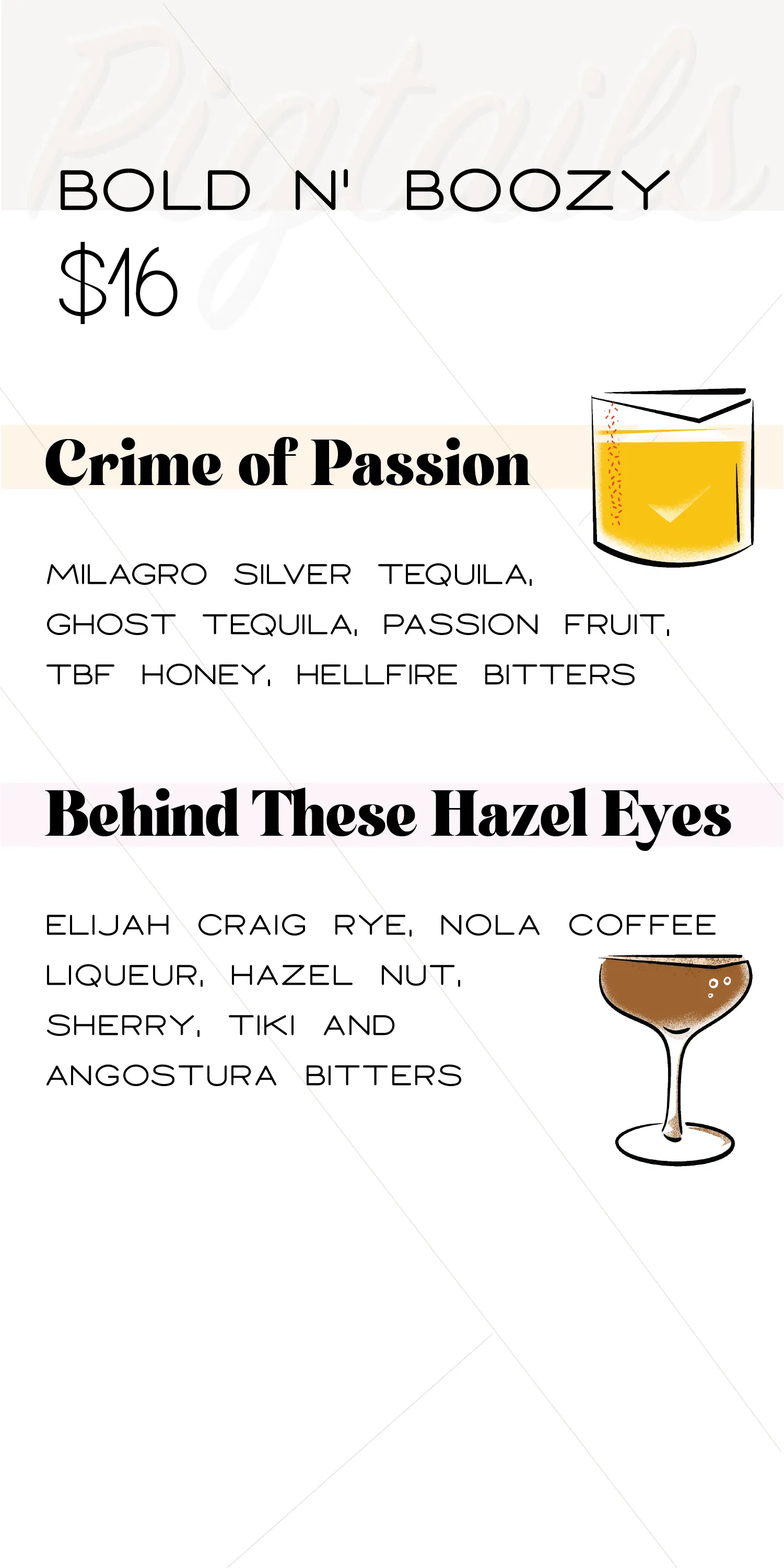 Pigtails A Craft Cocktail Bar Phoenix, AZ